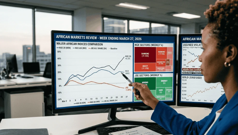 African Stock Markets Weekly Outlook (March 2026): FX Volatility, Oil Prices & Foreign Outflows Drive NSE, JSE & NGX Declines